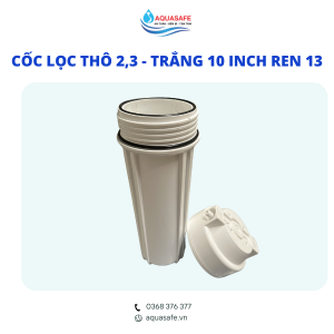 Cốc lọc thô số 2, 3 màu trắng 10 inch ren