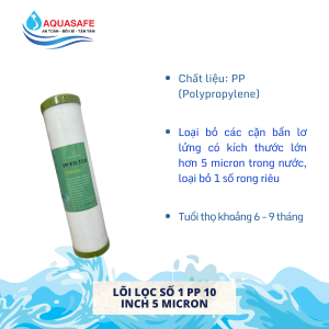 Lõi lọc số 1 - PP 10 inch 5 micron