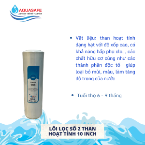 Lõi lọc số 2 - than hoạt tính 10 inch
