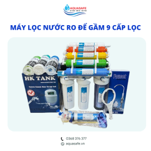 Máy lọc nước RO Aquasafe để gầm 9 cấp lọc